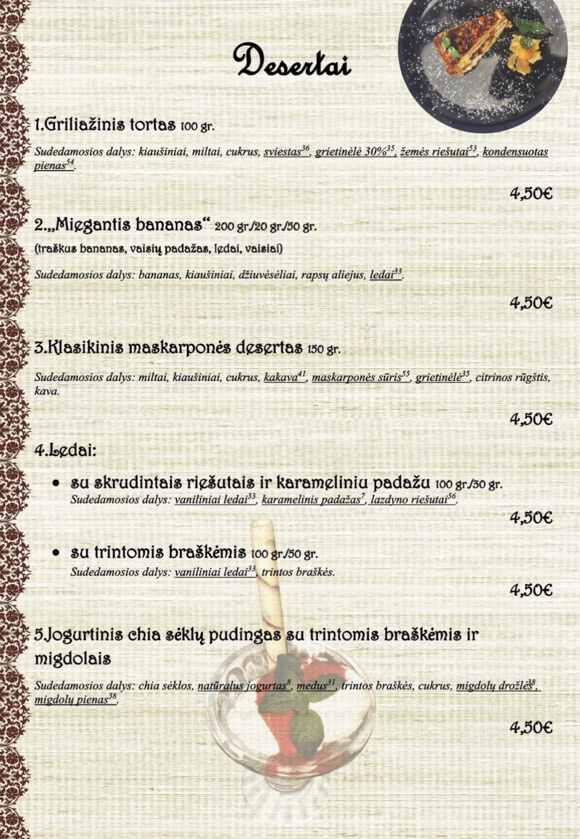 Menu 8
