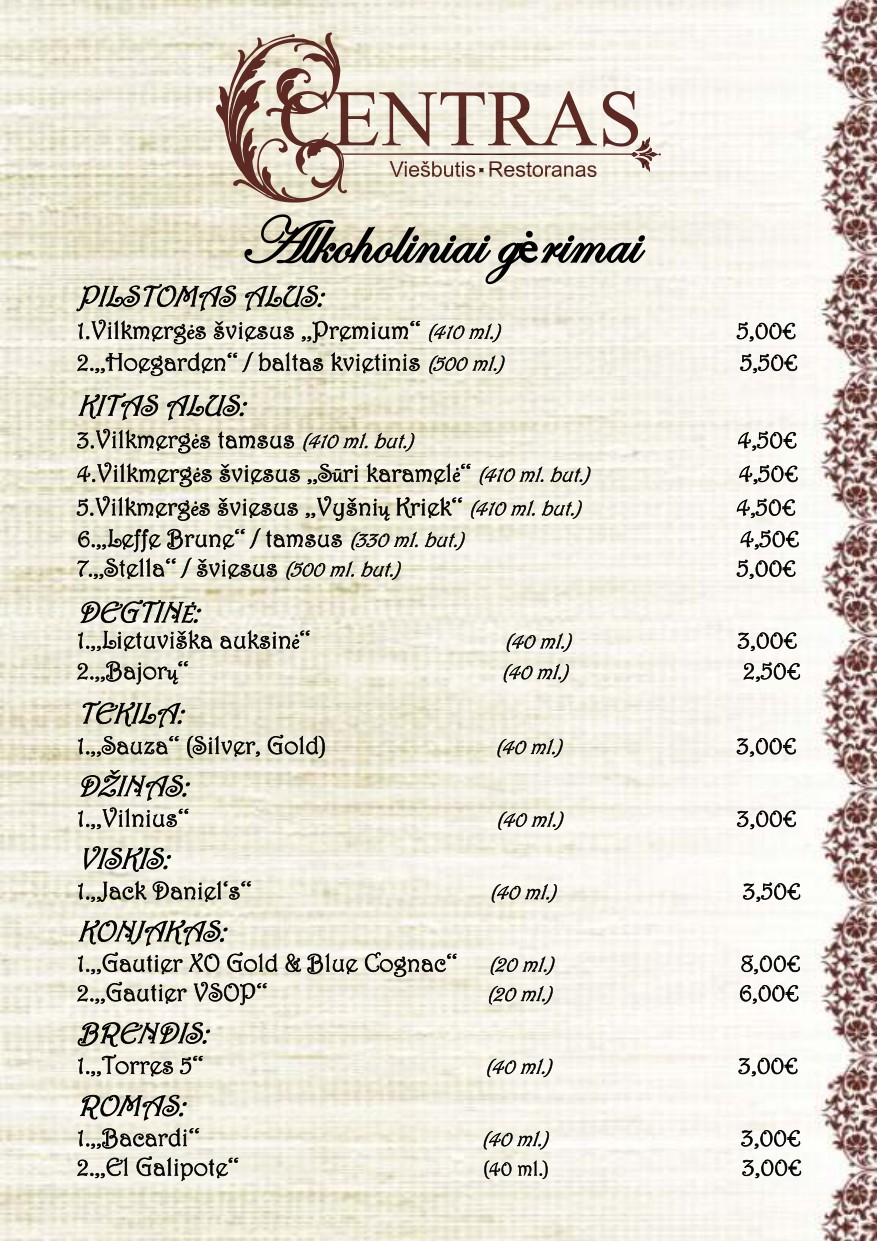 Menu 13