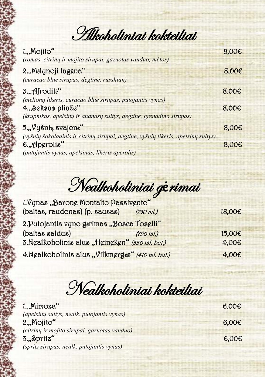 Menu 16