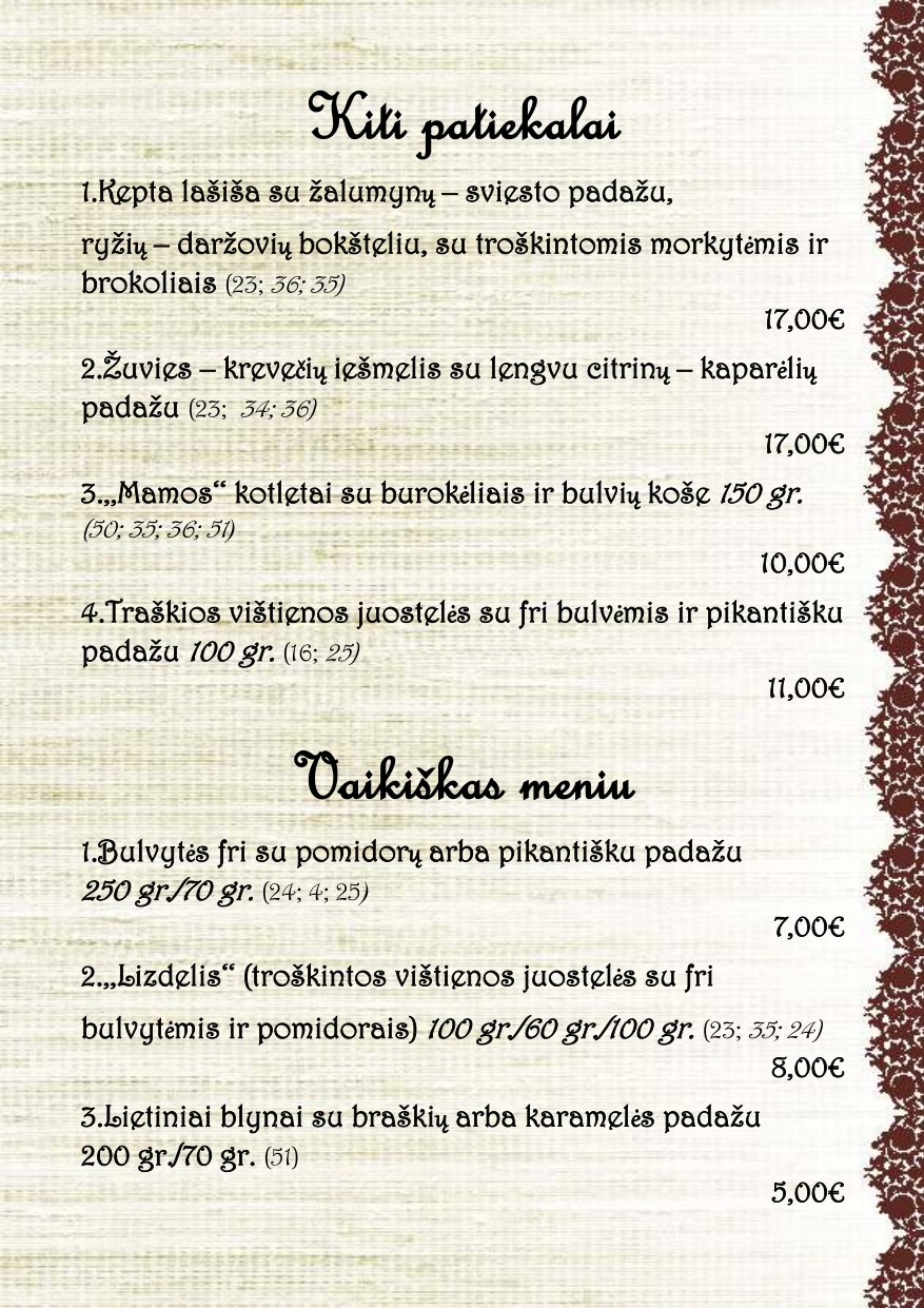 Menu 5