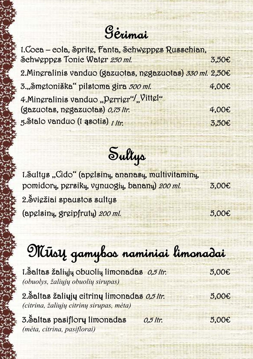 Menu 8