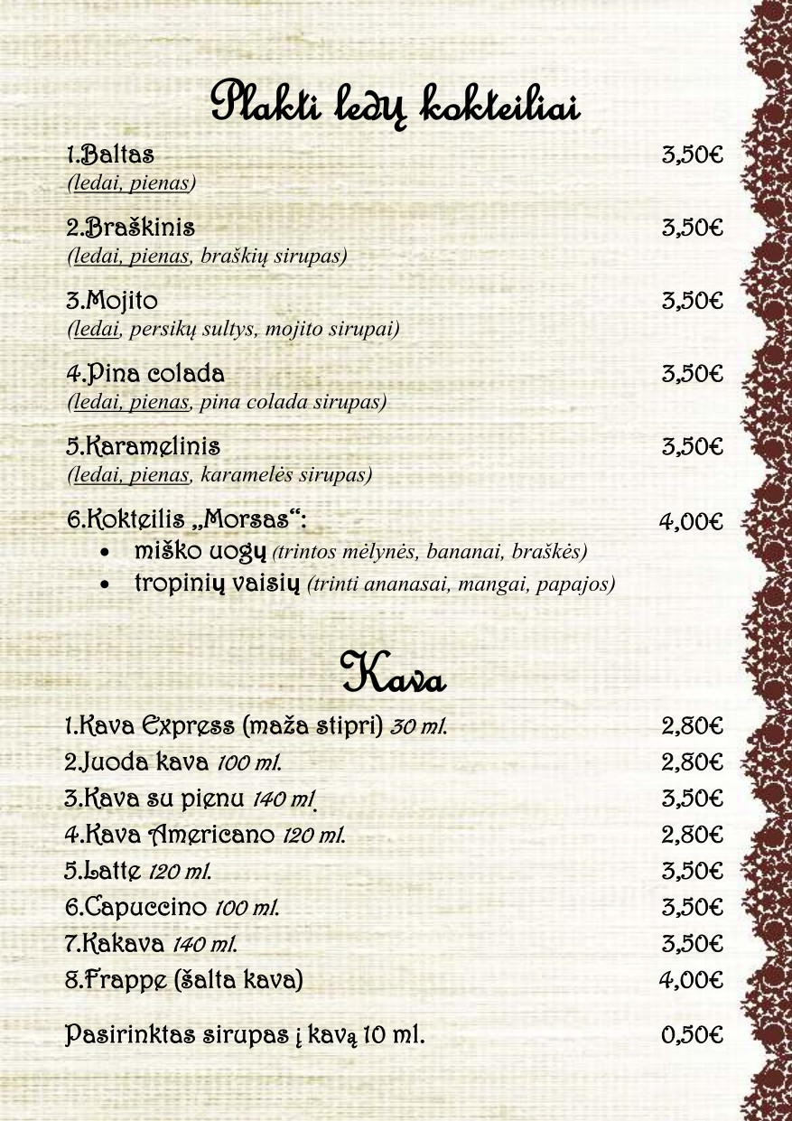 Menu 9
